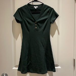 Abound V neck green dress